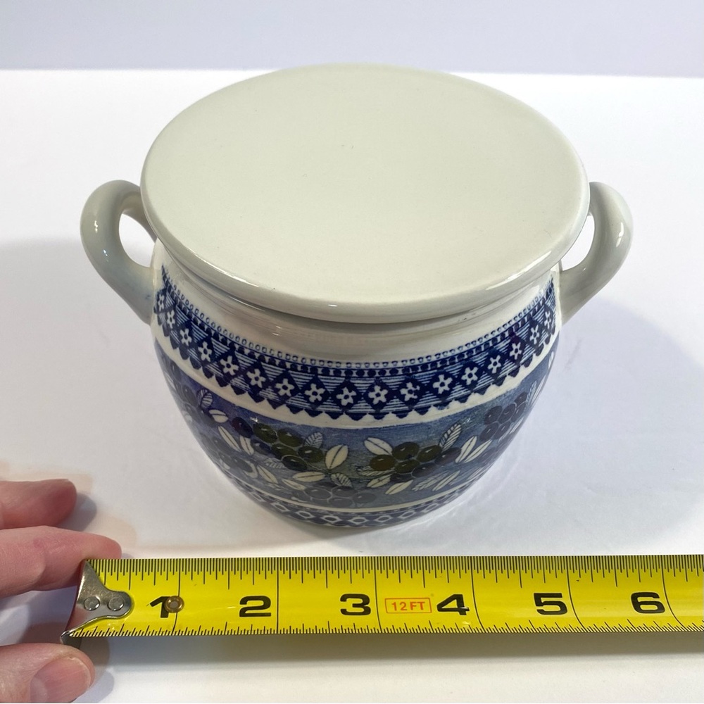 Vintage Arabia Finland Lingonberry Ceramic Butter Jam Jar Pot Raija Uosikkinen - Picture 4 of 14